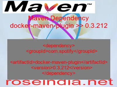 Maven dependency of docker-maven-plugin version 0.3.212