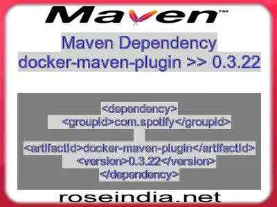 Maven dependency of docker-maven-plugin version 0.3.22