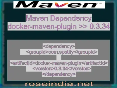 Maven dependency of docker-maven-plugin version 0.3.34