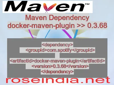 Maven dependency of docker-maven-plugin version 0.3.68