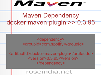 Maven dependency of docker-maven-plugin version 0.3.95
