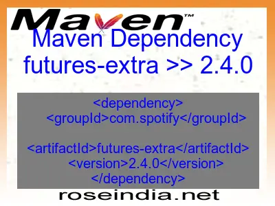 Maven dependency of futures-extra version 2.4.0