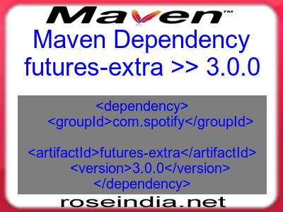 Maven dependency of futures-extra version 3.0.0