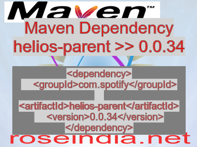 Maven dependency of helios-parent version 0.0.34
