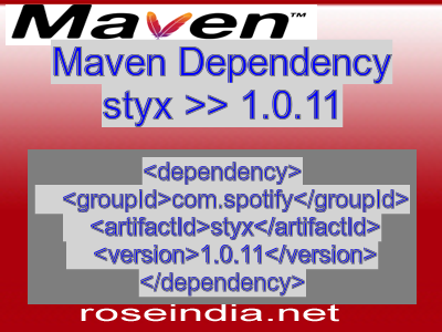 Maven dependency of styx version 1.0.11