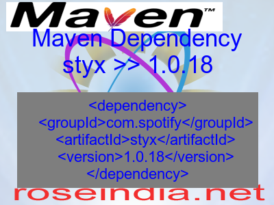 Maven dependency of styx version 1.0.18