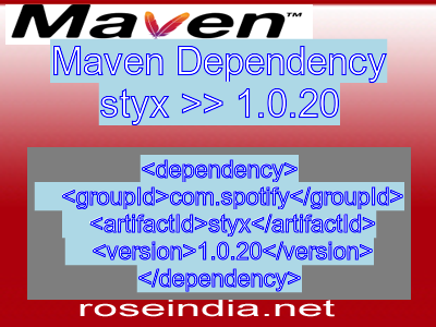 Maven dependency of styx version 1.0.20
