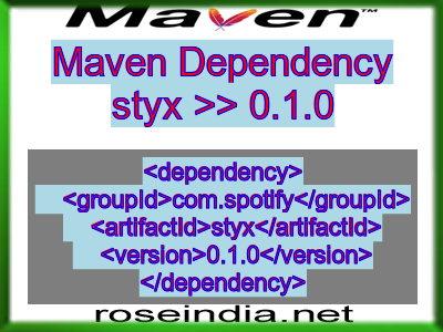 Maven dependency of styx version 0.1.0