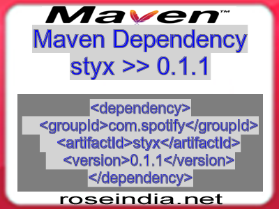 Maven dependency of styx version 0.1.1