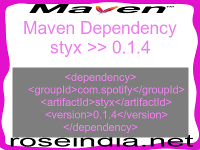Maven dependency of styx version 0.1.4