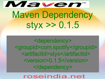 Maven dependency of styx version 0.1.5