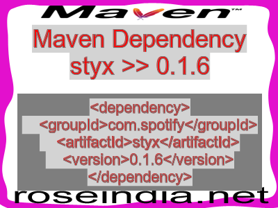 Maven dependency of styx version 0.1.6