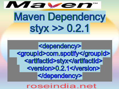 Maven dependency of styx version 0.2.1