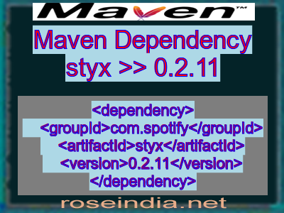 Maven dependency of styx version 0.2.11