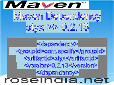 Maven dependency of styx version 0.2.13