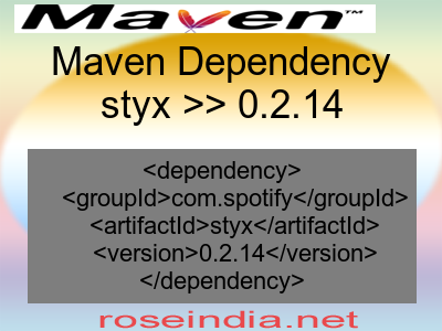 Maven dependency of styx version 0.2.14