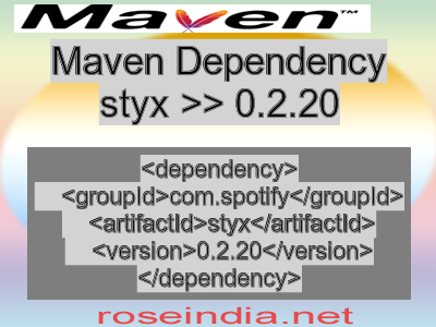 Maven dependency of styx version 0.2.20