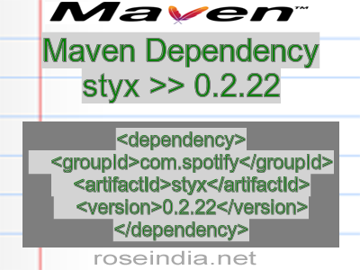 Maven dependency of styx version 0.2.22