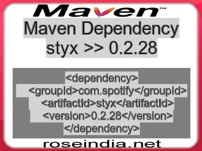 Maven dependency of styx version 0.2.28