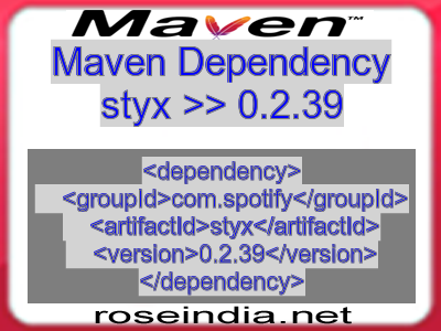 Maven dependency of styx version 0.2.39