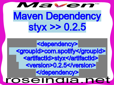 Maven dependency of styx version 0.2.5