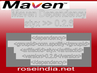 Maven dependency of styx version 0.2.6