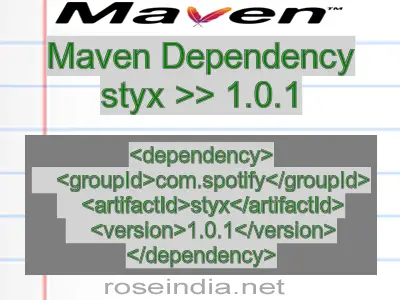 Maven dependency of styx version 1.0.1