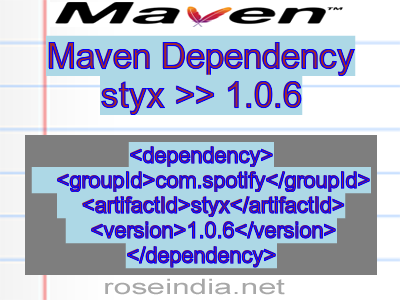 Maven dependency of styx version 1.0.6