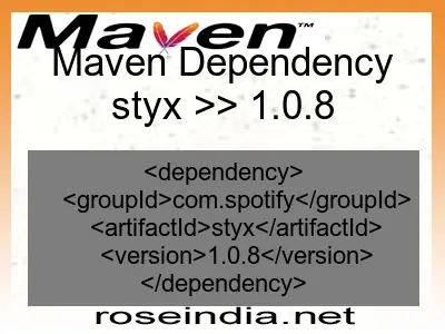 Maven dependency of styx version 1.0.8
