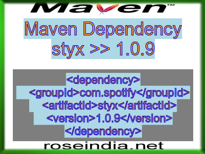 Maven dependency of styx version 1.0.9