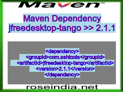 Maven dependency of jfreedesktop-tango version 2.1.1
