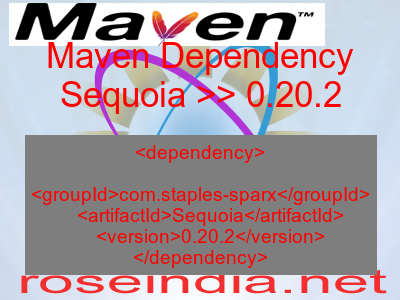 Maven dependency of Sequoia version 0.20.2