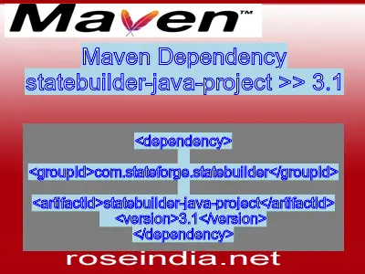 Maven dependency of statebuilder-java-project version 3.1