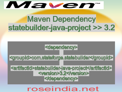 Maven dependency of statebuilder-java-project version 3.2