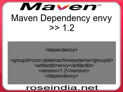 Maven dependency of envy version 1.2