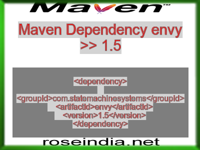 Maven dependency of envy version 1.5