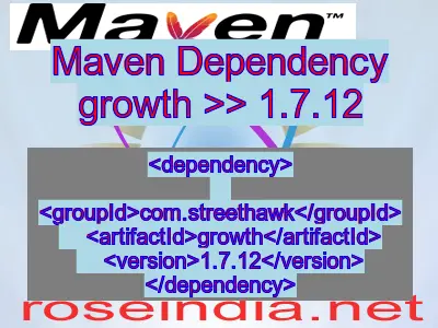 Maven dependency of growth version 1.7.12