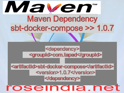 Maven dependency of sbt-docker-compose version 1.0.7