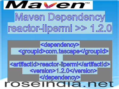 Maven dependency of reactor-lipermi version 1.2.0