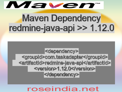 Maven dependency of redmine-java-api version 1.12.0