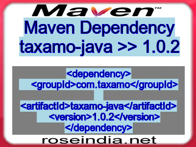 Maven dependency of taxamo-java version 1.0.2