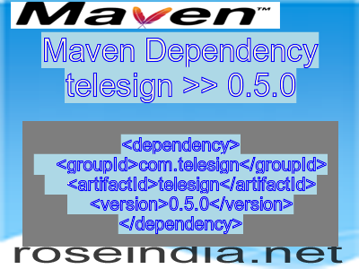 Maven dependency of telesign version 0.5.0