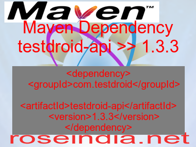 Maven dependency of testdroid-api version 1.3.3
