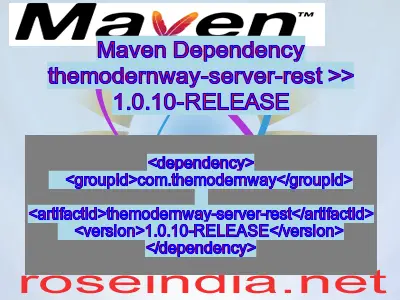 Maven dependency of themodernway-server-rest version 1.0.10-RELEASE