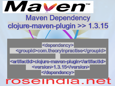 Maven dependency of clojure-maven-plugin version 1.3.15