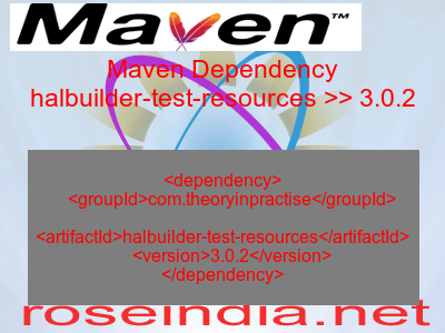 Maven dependency of halbuilder-test-resources version 3.0.2
