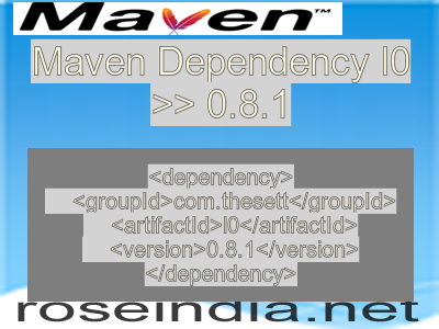 Maven dependency of l0 version 0.8.1
