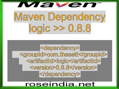 Maven dependency of logic version 0.8.8