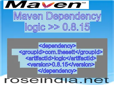 Maven dependency of logic version 0.8.15