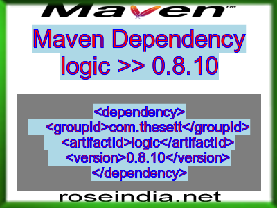 Maven dependency of logic version 0.8.10